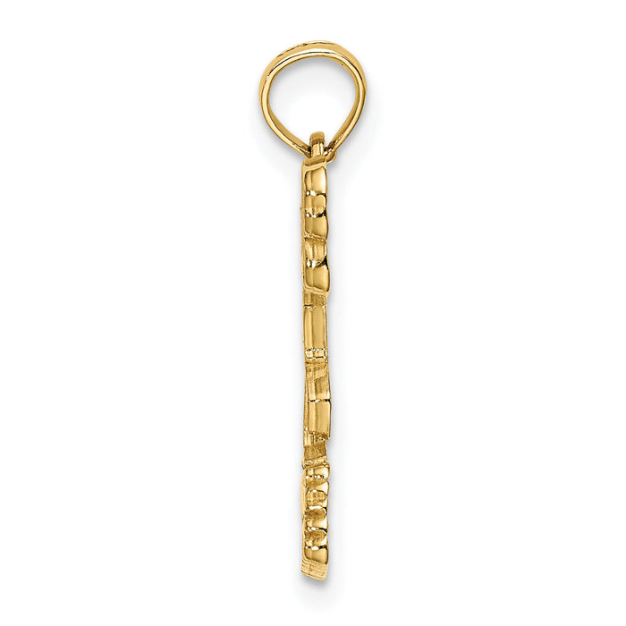 14K TURKS AND CAICOS Flamingo Charm-K8032
