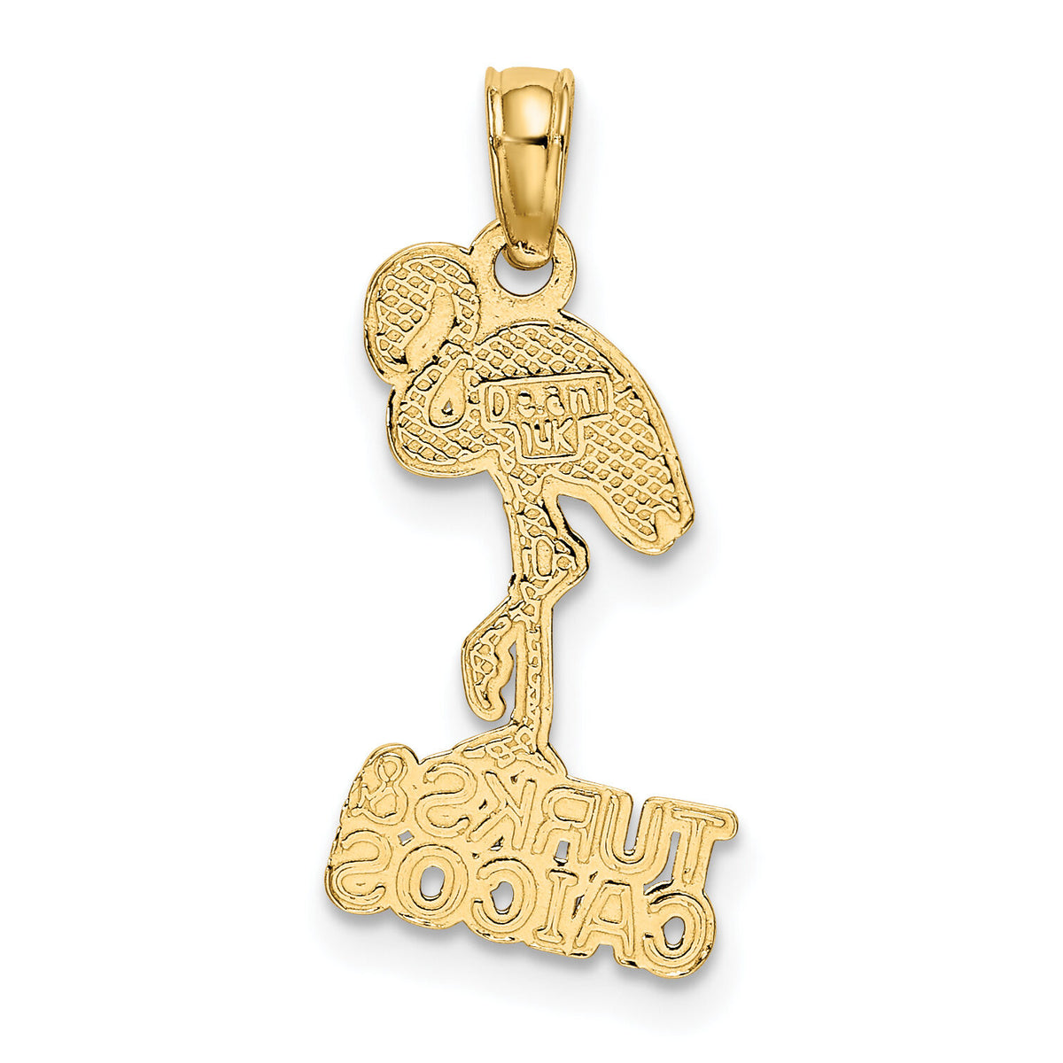 14K TURKS AND CAICOS Flamingo Charm-K8032