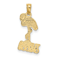 14K TURKS AND CAICOS Flamingo Charm-K8032