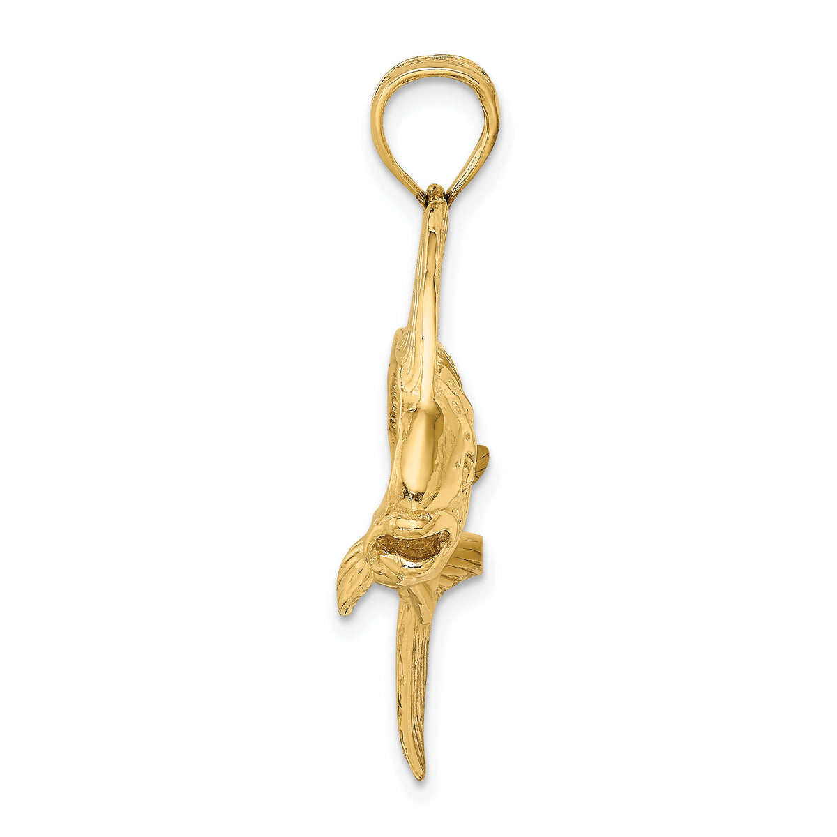 14K 2-D Female Dorado (Mahi-Mahi) Charm-K8034