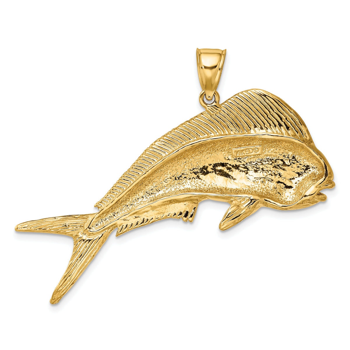 14K 2-D Female Dorado (Mahi-Mahi) Charm-K8034