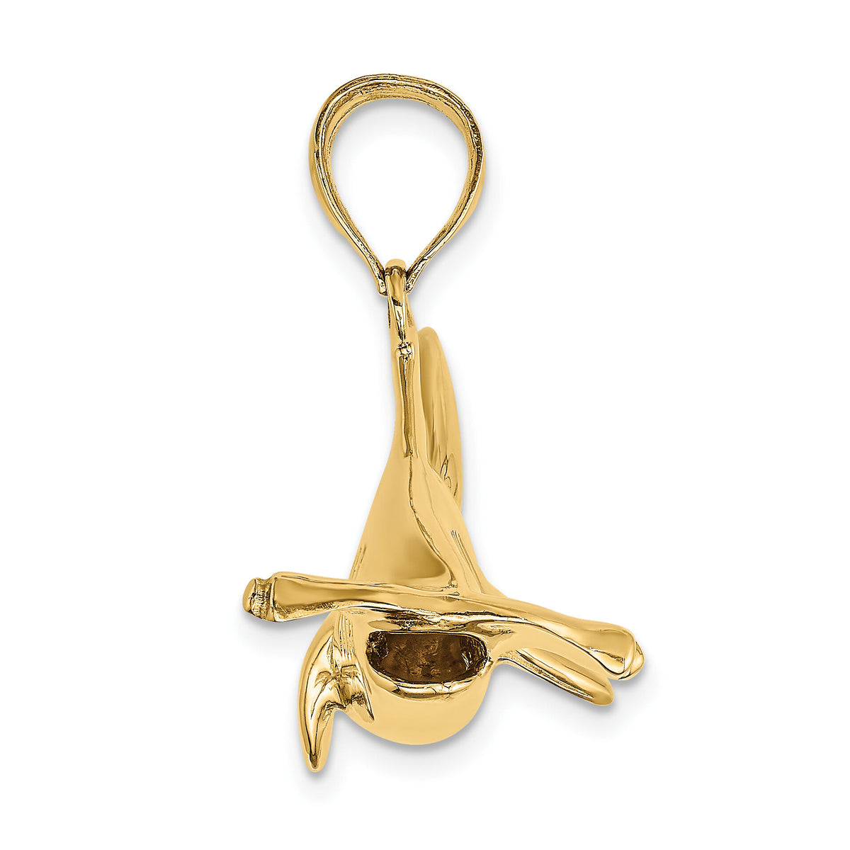 14K 3-D Hammerhead Shark Charm-K8042