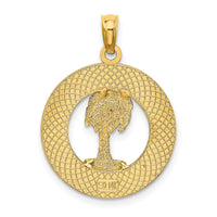 14K BEAUFORT SC Palm Tree Charm-K8044