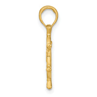14K 3-D Ships Wheel Charm-K8046