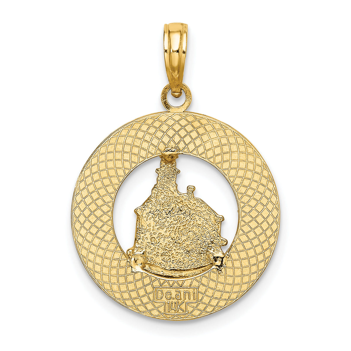 14K BLOCK ISLAND, RI w/ Lighthouse Charm-K8047