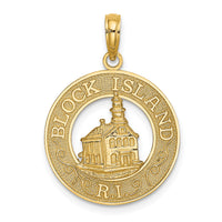 14K BLOCK ISLAND, RI w/ Lighthouse Charm-K8047