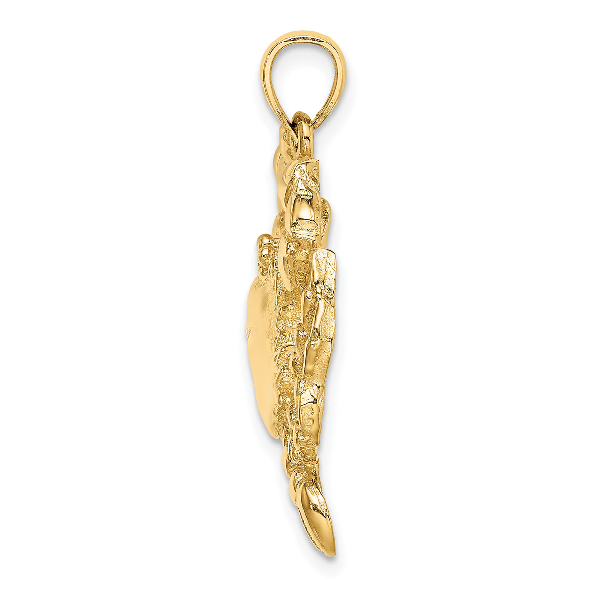 14K Blue Crab Charm-K8056