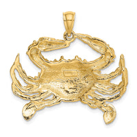 14K Blue Crab Charm-K8056