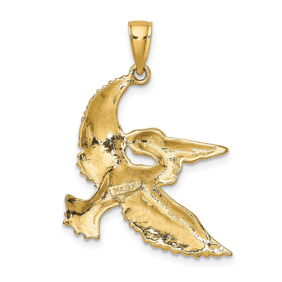 14K Flying Pelican Charm-K8062