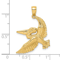 14K Flying Pelican Charm-K8062