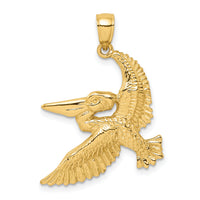 14K Flying Pelican Charm-K8062