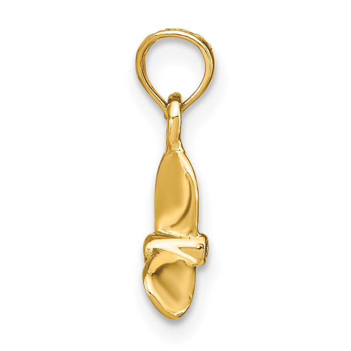14K 3-D w/ 3 Blades Propeller Charm-K8065