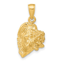 14K 3-D Conch Shell Charm-K8073