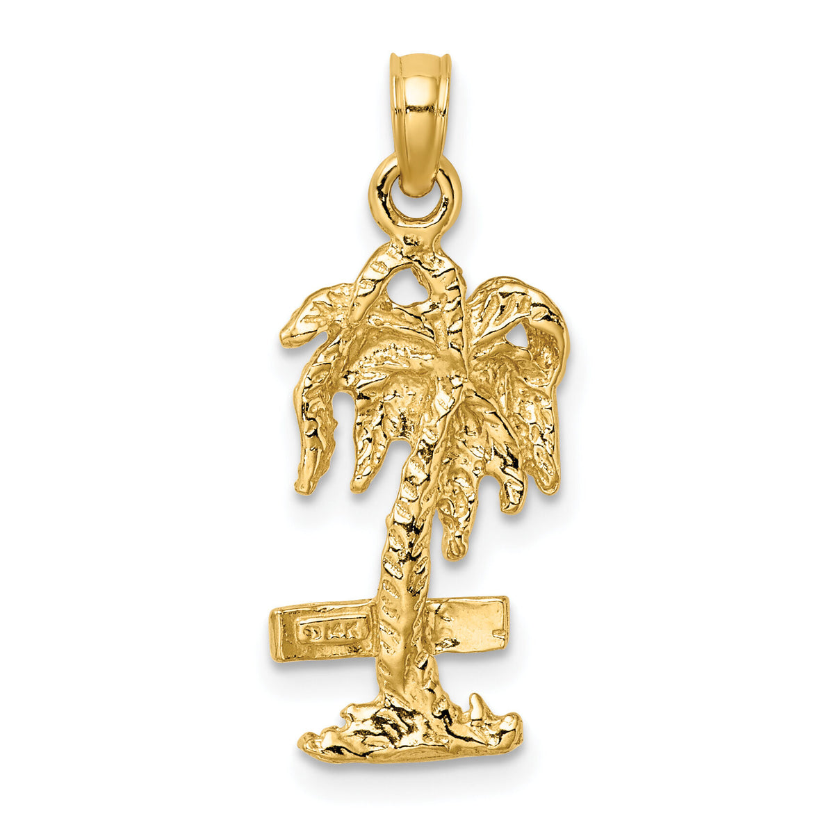 14K MARCO IS. Palm Tree Charm-K8082