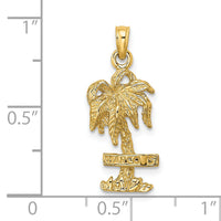14K MARCO IS. Palm Tree Charm-K8082