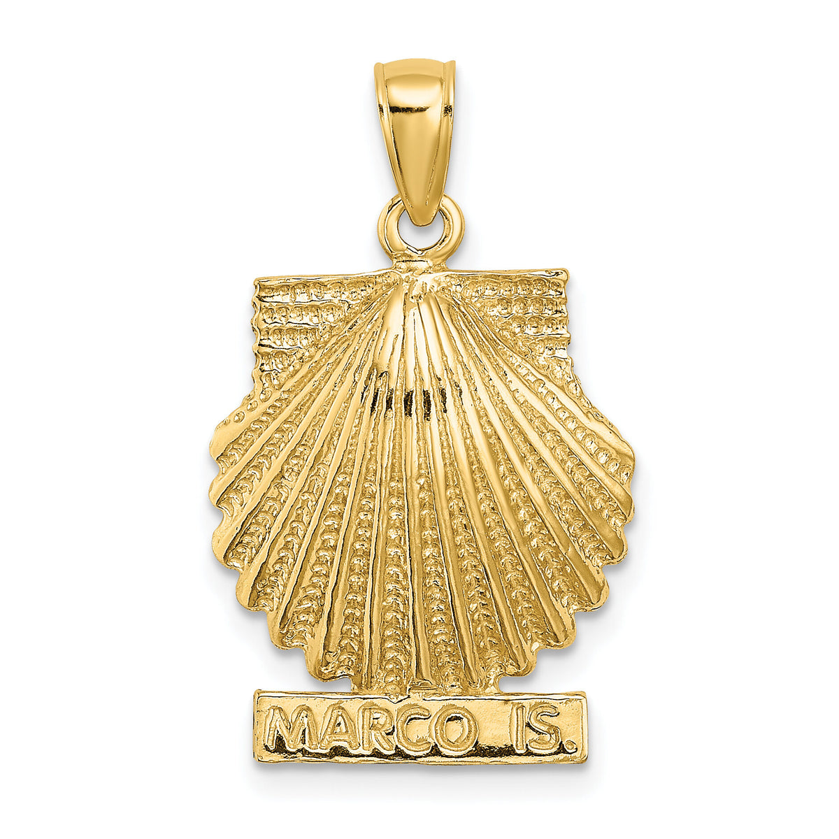 14K MARCO IS. Scallop Shell Charm-K8084