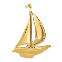 14K  3D Moveable Sailboat Slide-K8091