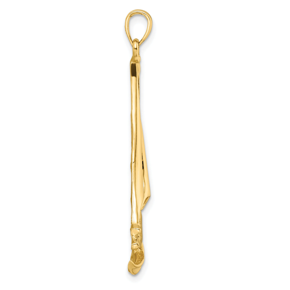 14k Sailboat with Waves Pendant-K8092