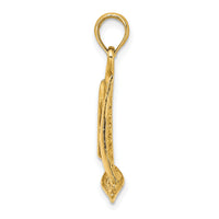 14K 3-D Polished Sailboat Charm-K8098