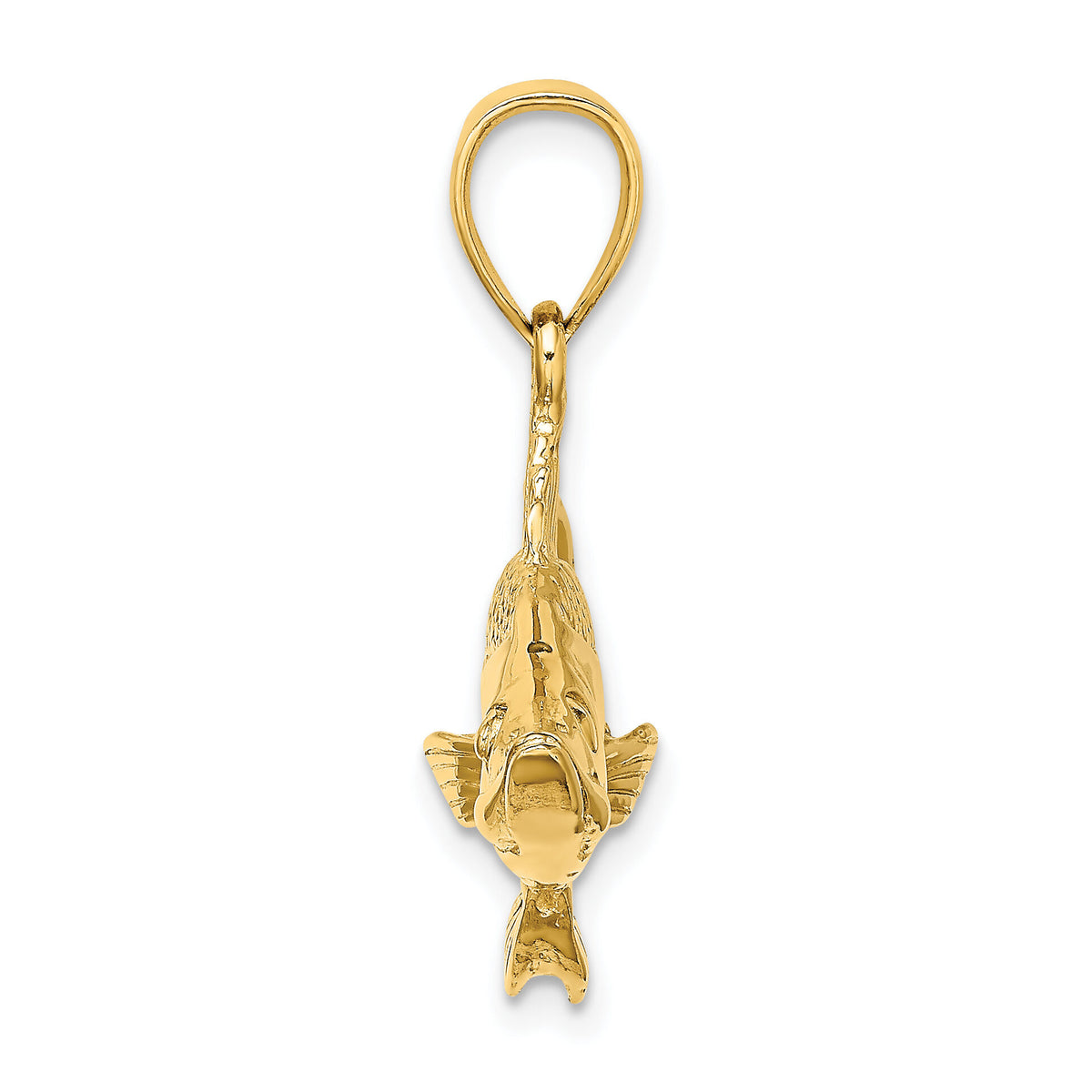 14K 3-D Tarpon Fish Charm-K8115