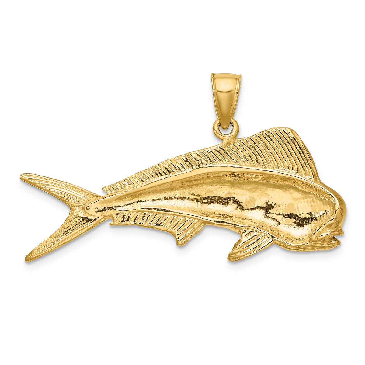 14K 2-D Male Dorado (Mahi-Mahi) Charm-K8119