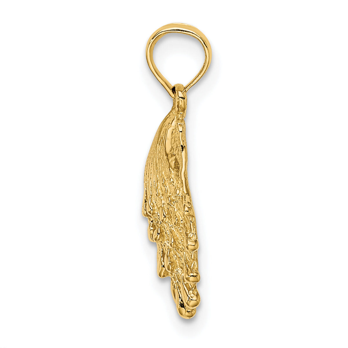 14K Lion's Paw Shell Charm-K8126