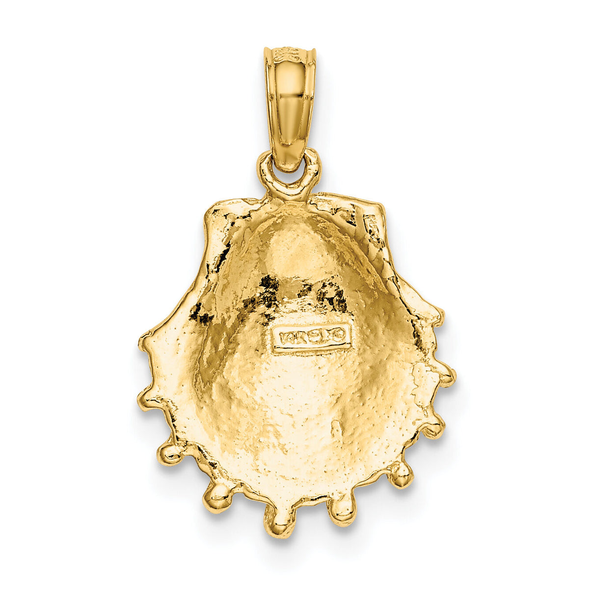 14K Lion's Paw Shell Charm-K8126