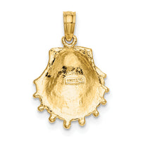 14K Lion's Paw Shell Charm-K8126
