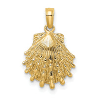 14K Lion's Paw Shell Charm-K8126