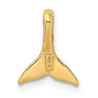 14K Mini Whale Tail Chain Slide-K8128