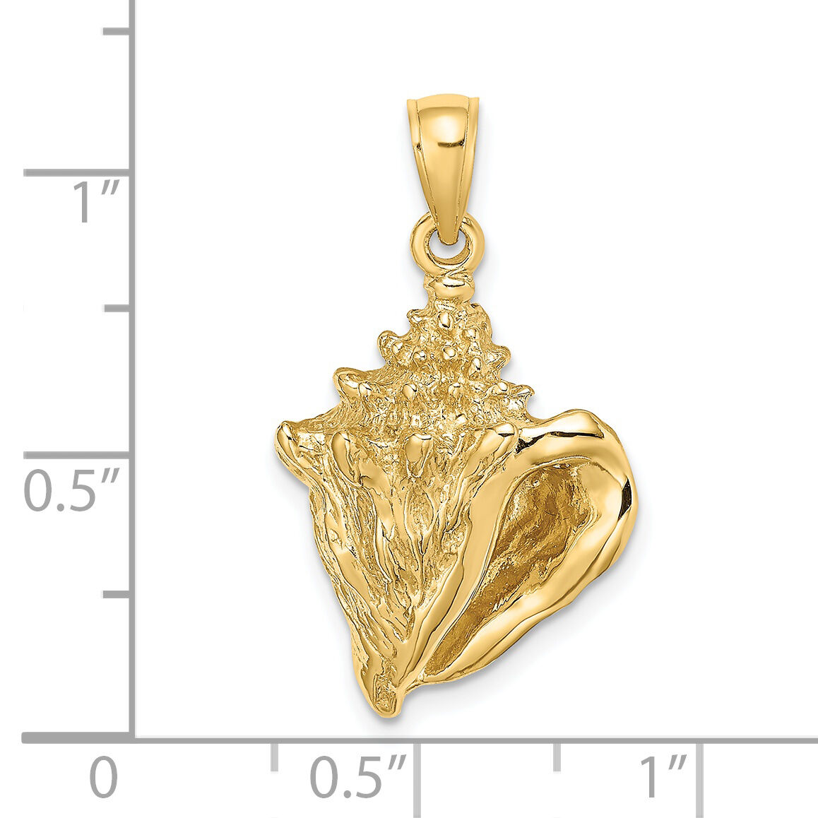 14K Conch Shell Charm-K8129
