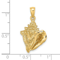 14K Conch Shell Charm-K8129