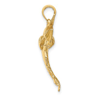 14K 3-D Polished Blue Marlin Charm-K8131