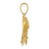 14K Tarpon Fish w/Open Mouth Charm-K8132
