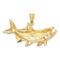 14K Tarpon Fish w/Open Mouth Charm-K8132