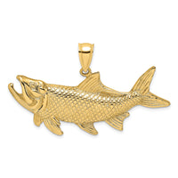 14K Tarpon Fish w/Open Mouth Charm-K8132