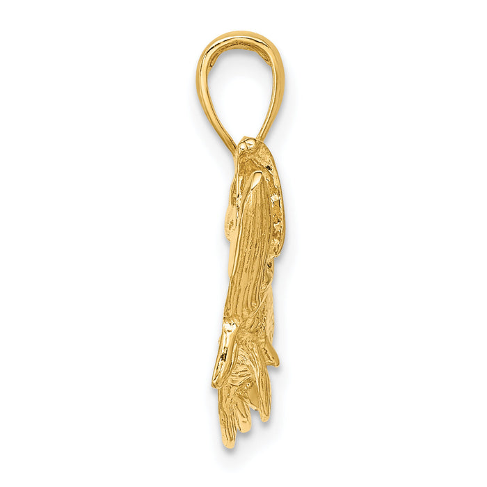 14K Tarpon Fish w/Open Mouth Charm-K8133