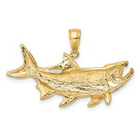 14K Tarpon Fish w/Open Mouth Charm-K8133