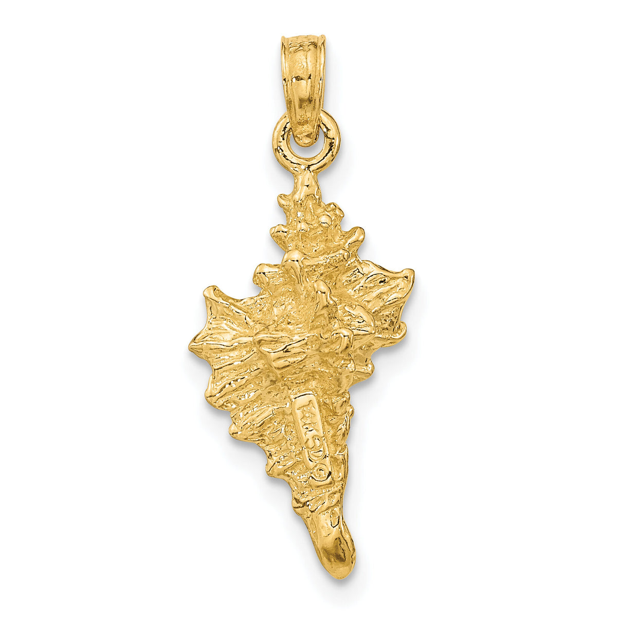 14K 3-D Conch Shell Charm-K8136