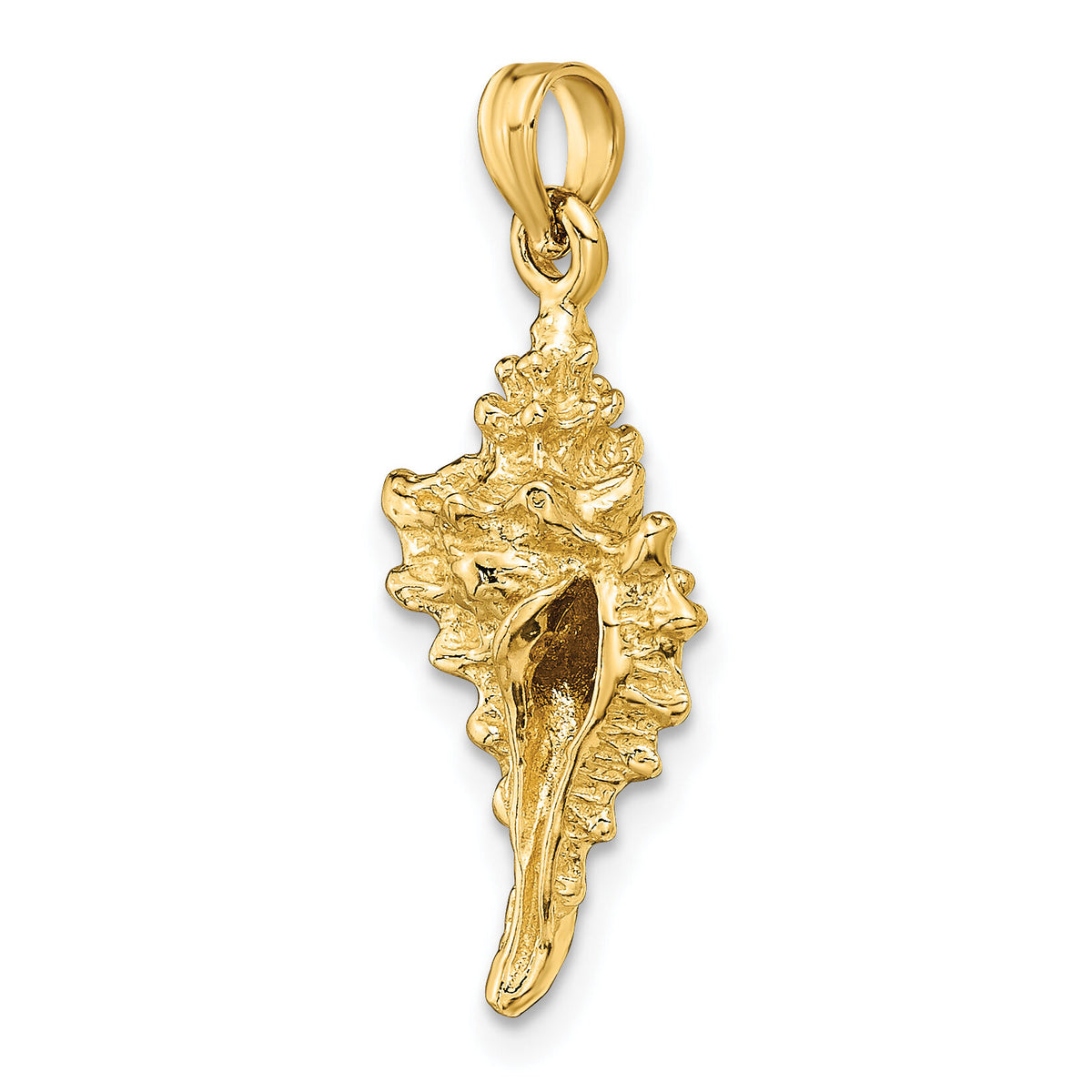 14K 3-D Conch Shell Charm-K8136