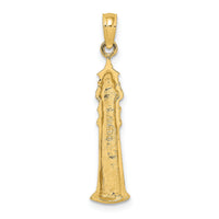 14K 2-D KEY WEST Lighthouse Charm-K8140