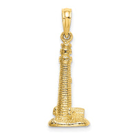 14K 3D Cape May NJ Lighthouse Charm-K8141