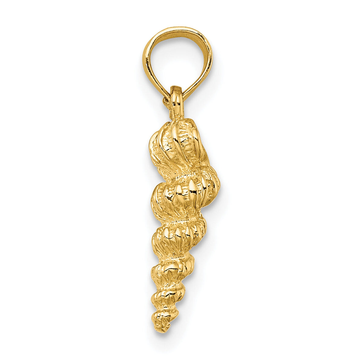 14K 3-D Mini Common Wentletrap Shell Charm-K8144