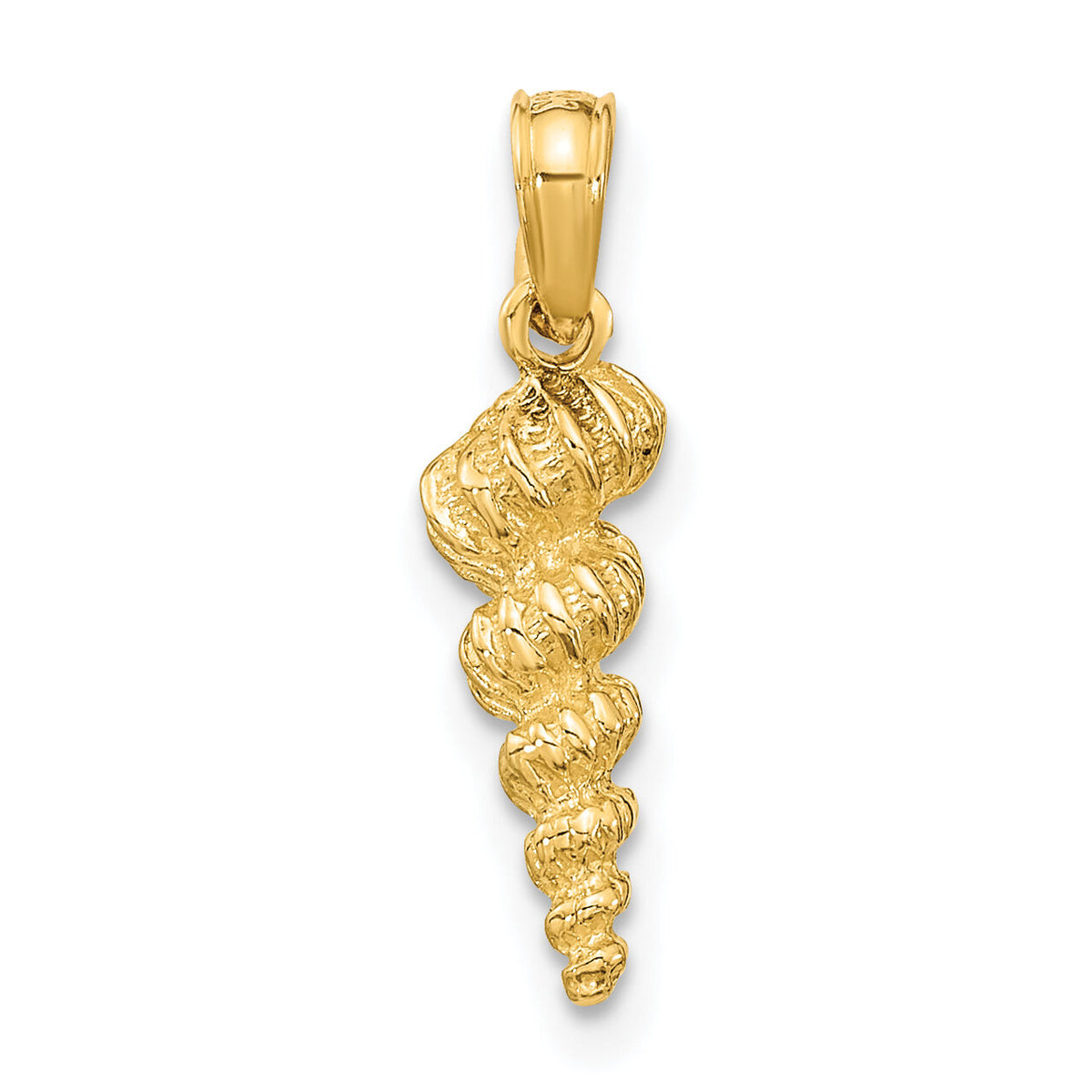 14K 3-D Mini Common Wentletrap Shell Charm-K8144