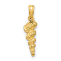 14K 3-D Mini Common Wentletrap Shell Charm-K8144