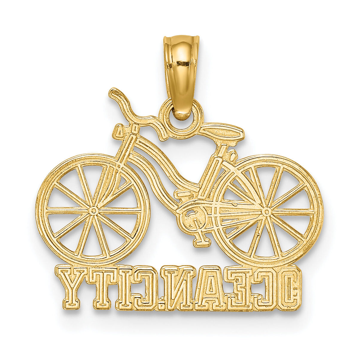 14K OCEAN CITY Bicycle Charm-K8147