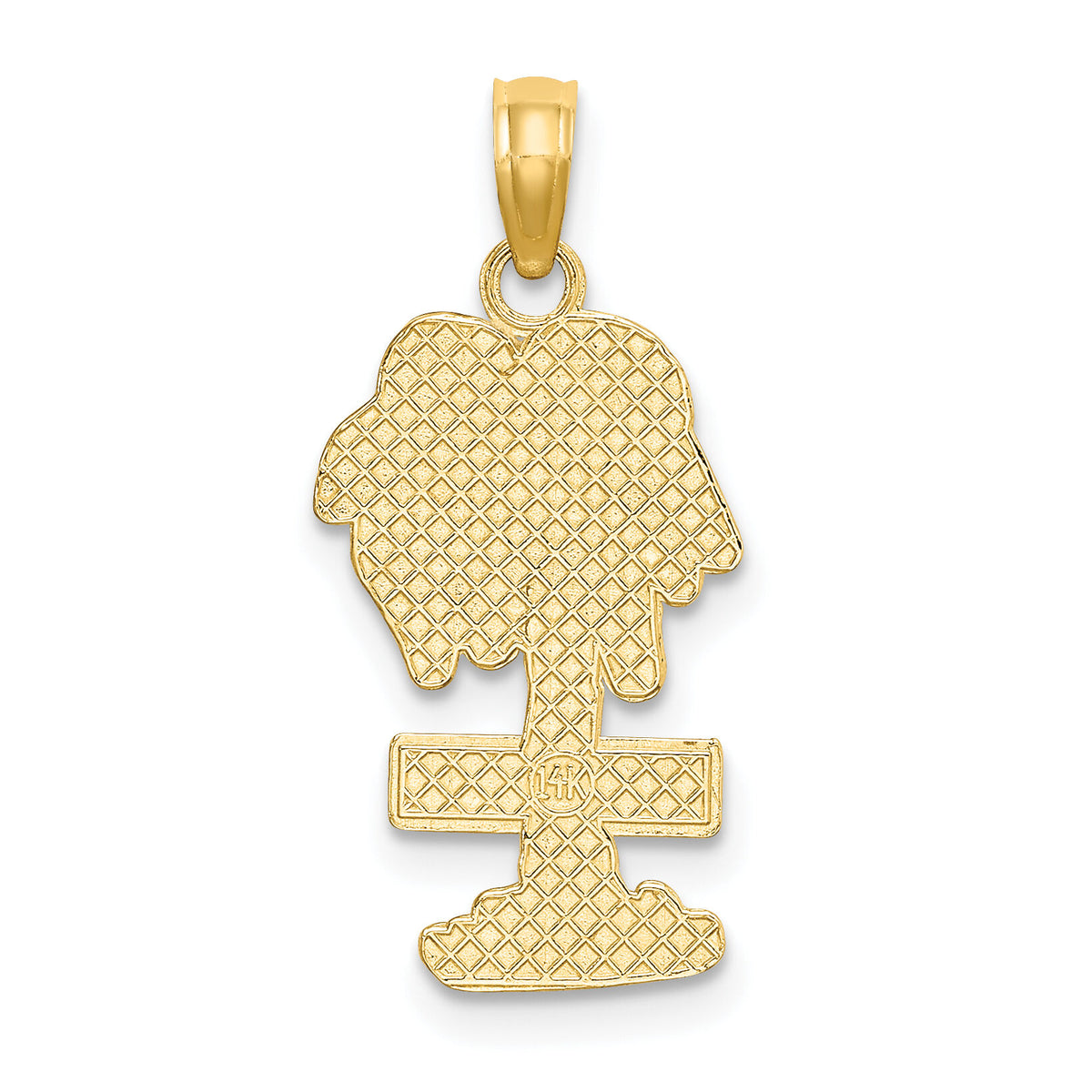 14K HAWAII Palm Tree Charm-K8149
