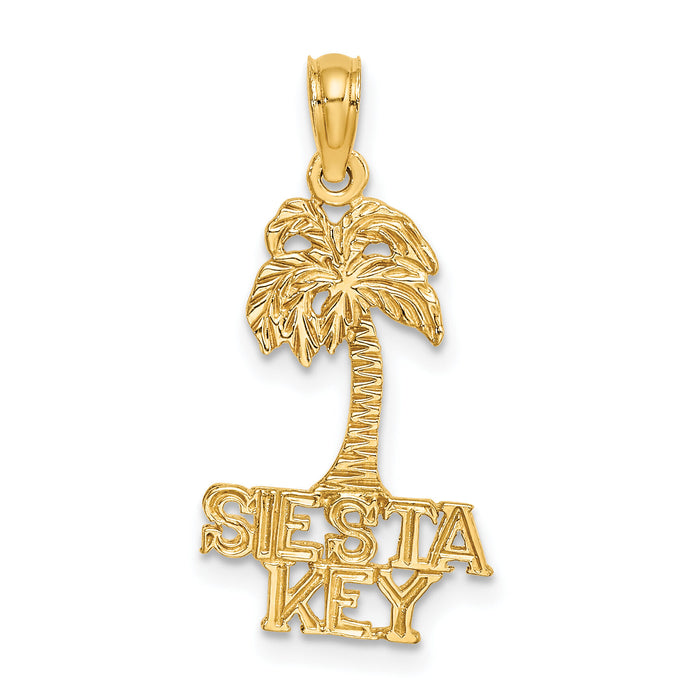 14K SIESTA KEY Palm Tree Charm-K8150