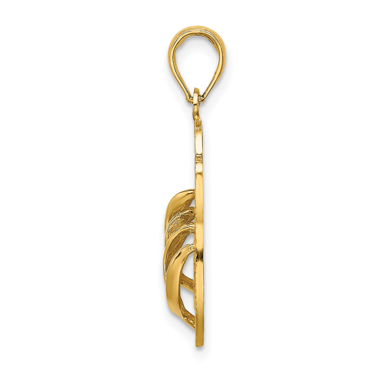 14K Large SAN DIEGO Double Flip-Flop Charm-K8151