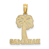 14K BAHAMAS Palm Tree Charm-K8165
